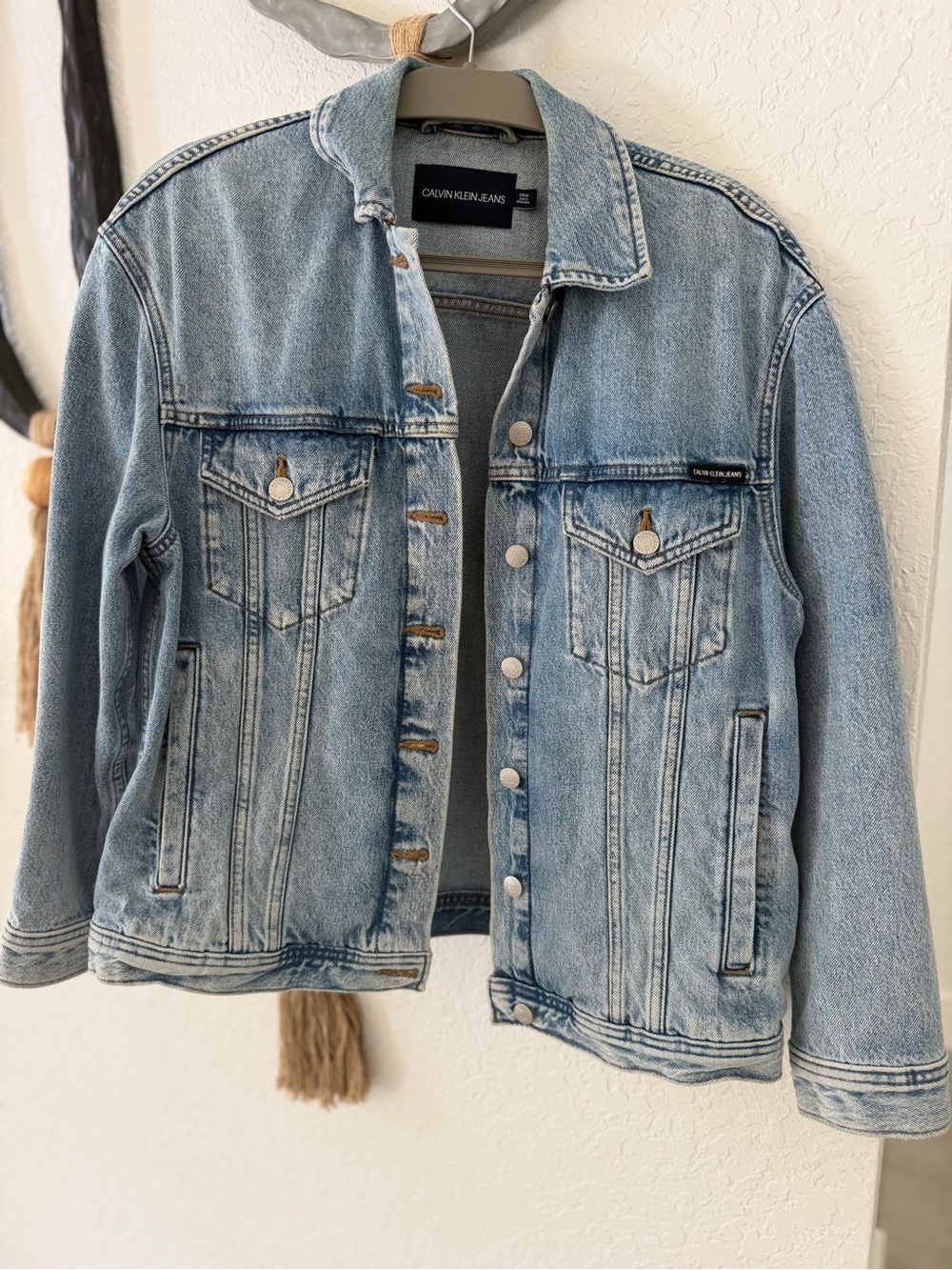 Calvin Klein Jeans Washed Light Blue Denim Jacket